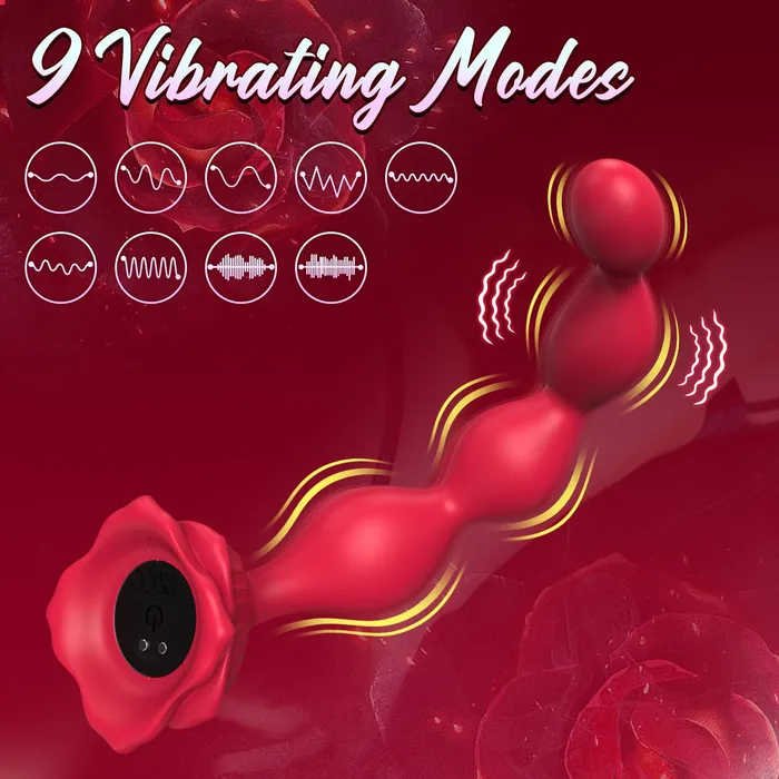 Amovibe Male Sex Toys Anal Beads with Vibration