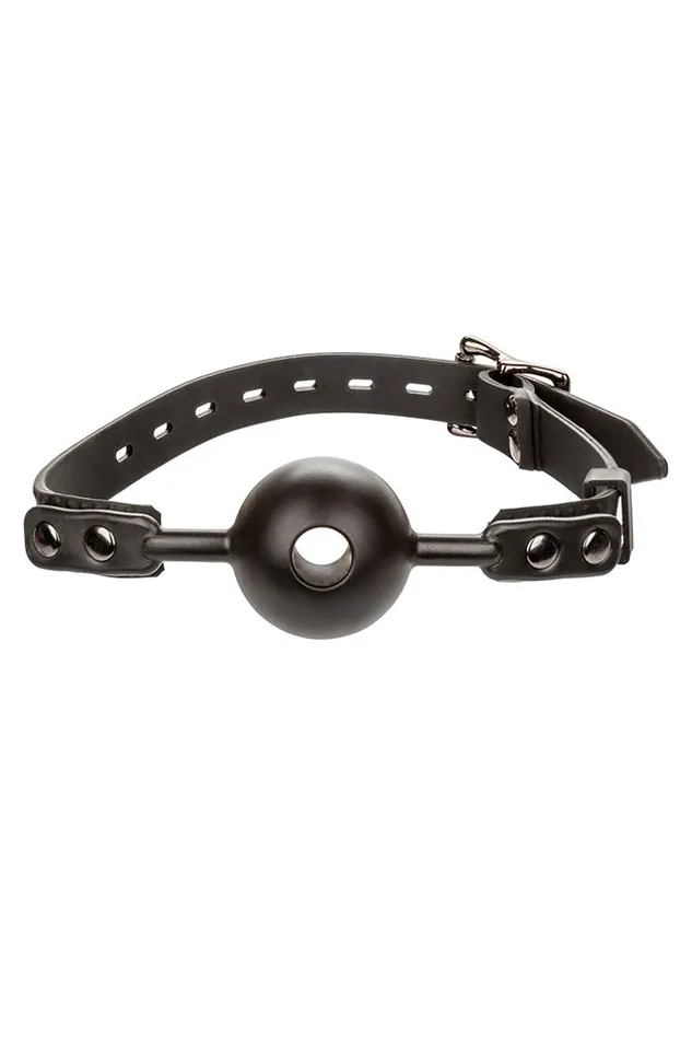 Cal Exotics Vibrators Cal Exotics Forbidden Removable Rose Gag Black