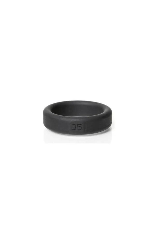 Channel 1 Releasing Male Sex Toys Channel 1 Releasing Boneyard 5Piece Silicone Cock Ring Set Black