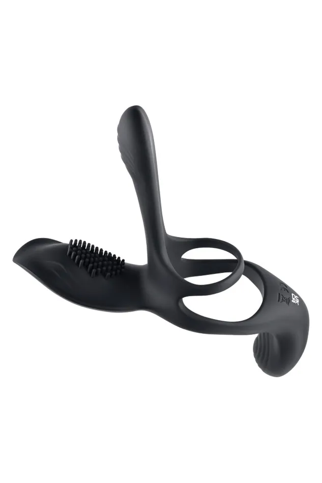 Evolved Playboy The 3 Way Vibrating Cock Ring with Remote Control Black Couples