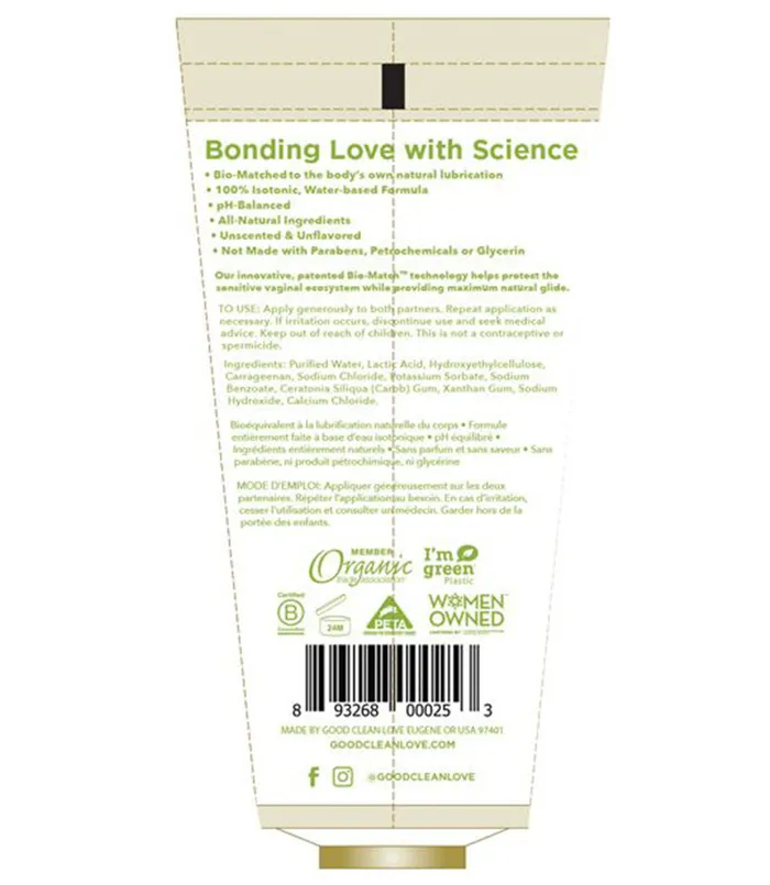 Good Clean Love Lubricants BioNude Ultra Sensitive Lubricant