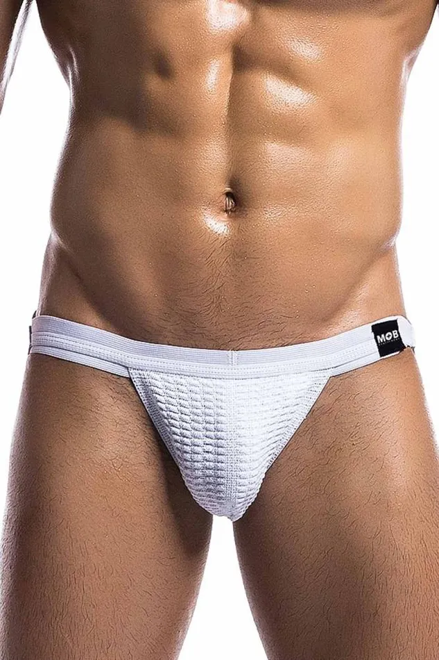 Male Basics Fetish Swim Jockstrap White MBL101 Male Basics Male Sex Toys