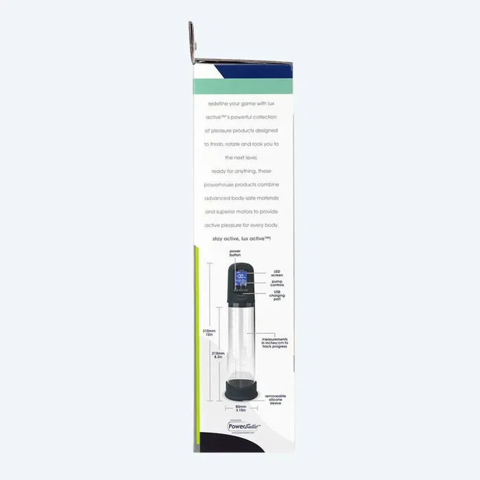 Male Sex Toys BMS LUX Active Volume Rechargeable Penis Pump