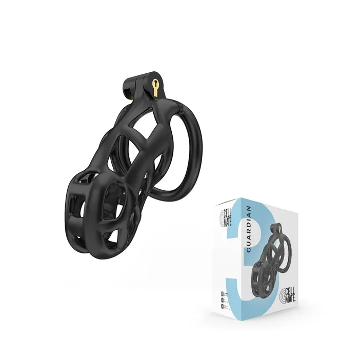 Male Sex Toys Cellmate CellMate Guardian Chastity Cage Size 3