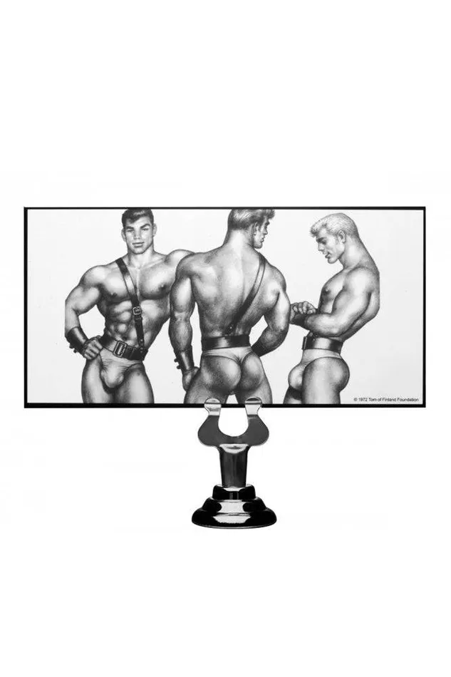 Male Sex Toys XR Brands Tom of Finland Silicone Anal Plug Medium Black XR Brands