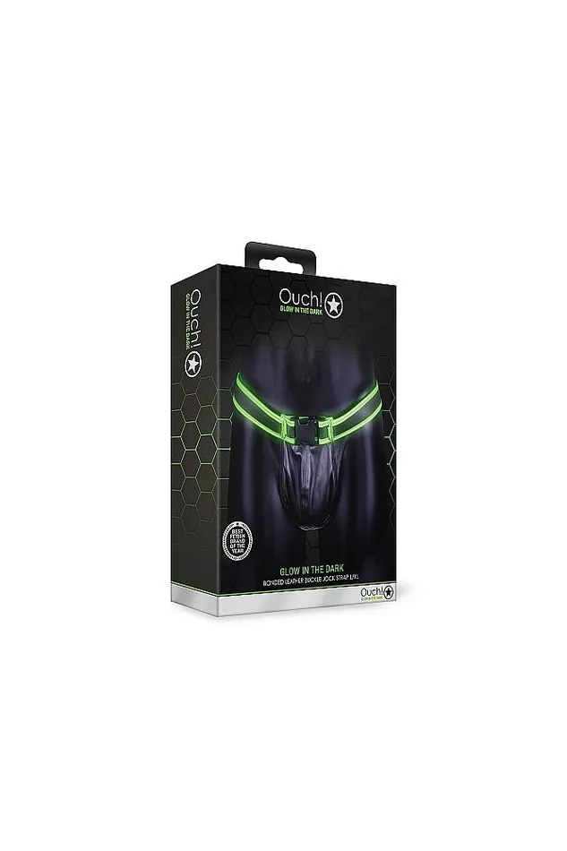 Ouch by Shots Toys Glow Buckle Jock Strap Style 2 Glow in the Dark Shots Toys Dildos