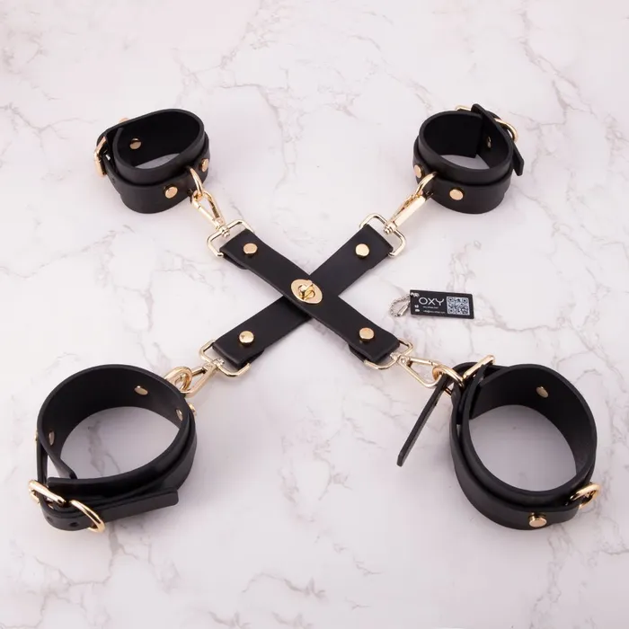 Oxyshop Restraints Submissive Bondage Full Set Quality PU Leather Restraints