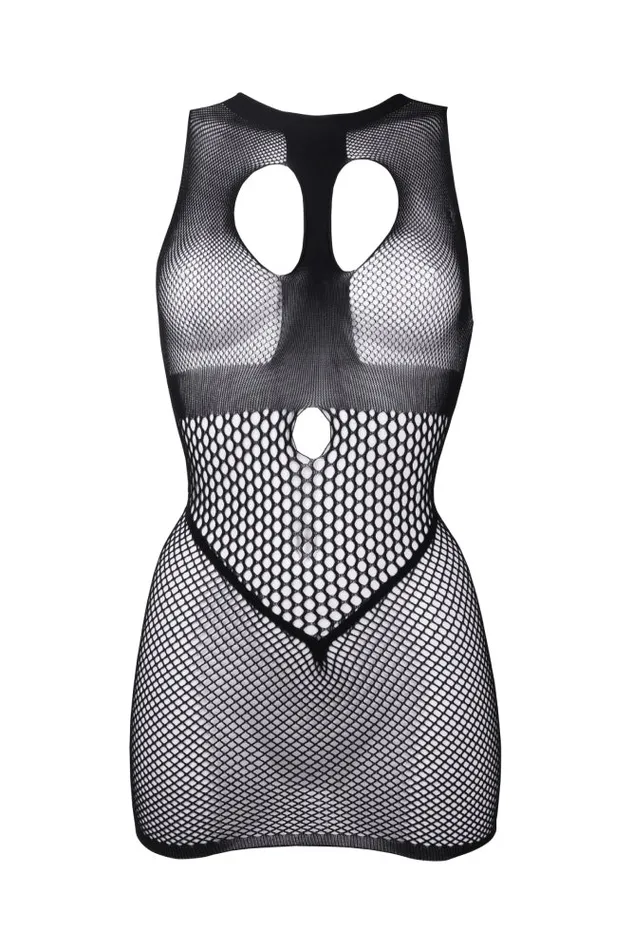Shots Toys Le Dsir DES029 Duo Net Mini Dress Black OS Shots Toys Vibrators