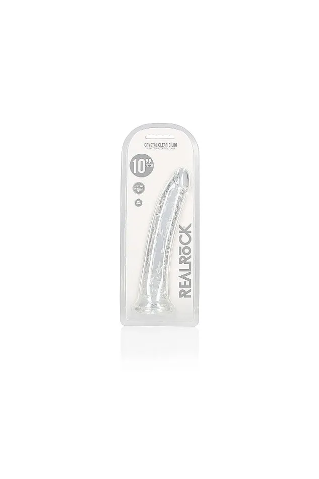 Shots Toys RealRock 10 Slim Realistic Dildo with Suction Cup Clear Shots Toys Female Sex Toys