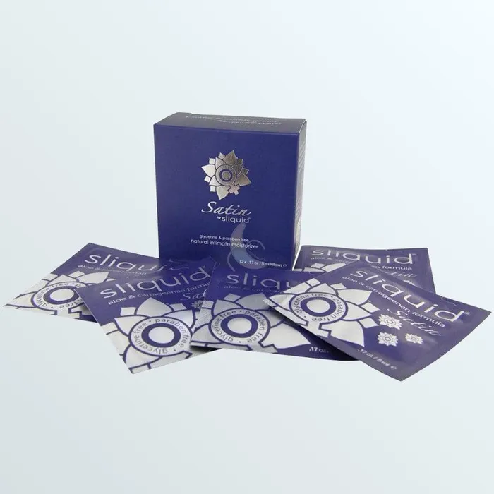 Sliquid Satin Lube Cube Sampler Pack 12Pack Sliquid Enhancers