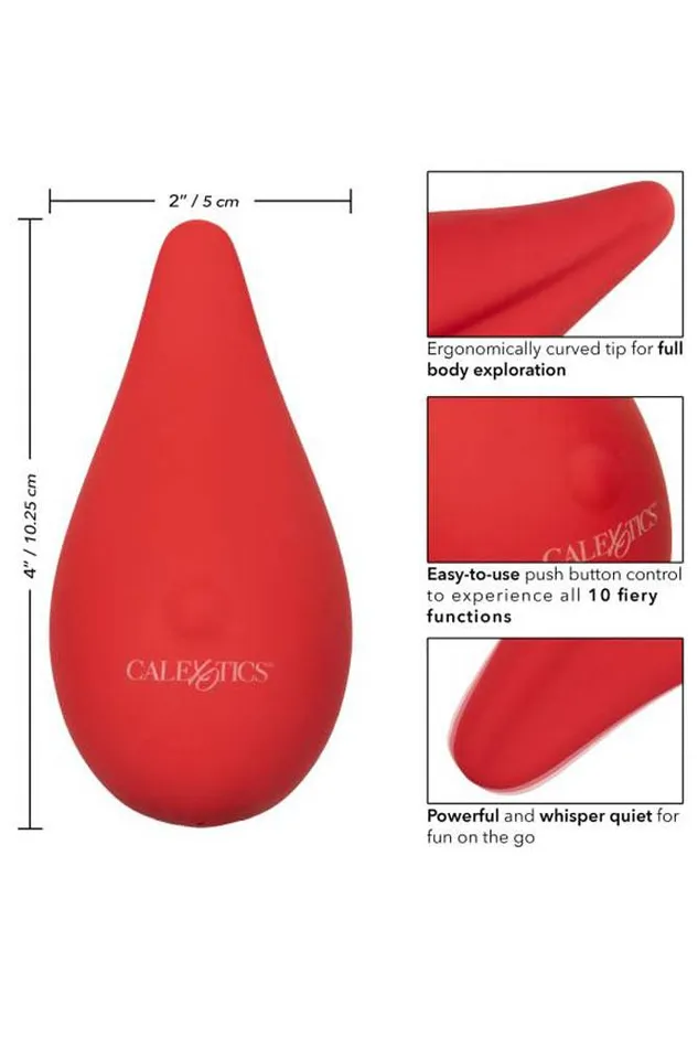 Vibrators Cal Exotics Cal Exotics Red Hot Flicker Vibrator Red