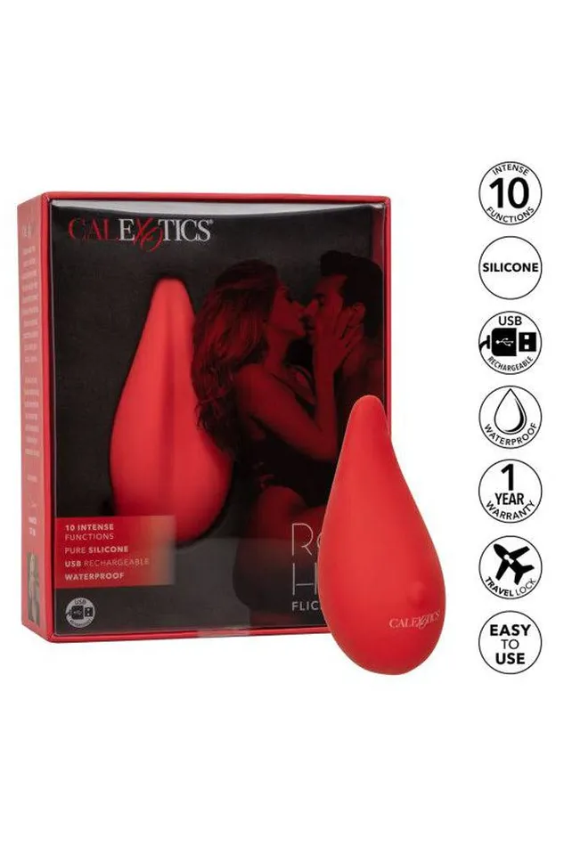 Vibrators Cal Exotics Cal Exotics Red Hot Flicker Vibrator Red