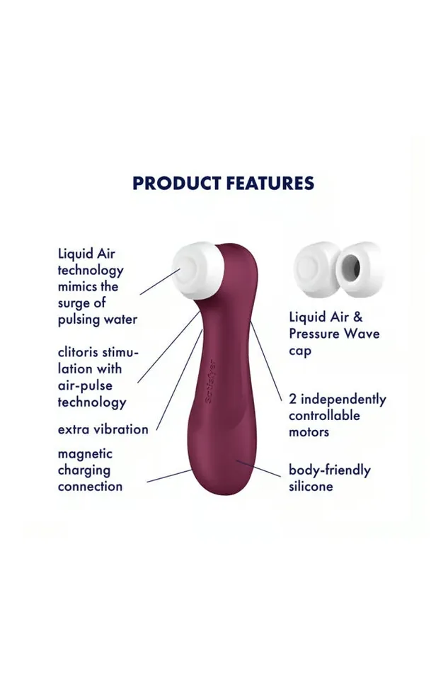 Vibrators Satisfyer Satisfyer Pro 2 Generation 3 Air Pulse Clitoral Stimulator Bordeaux