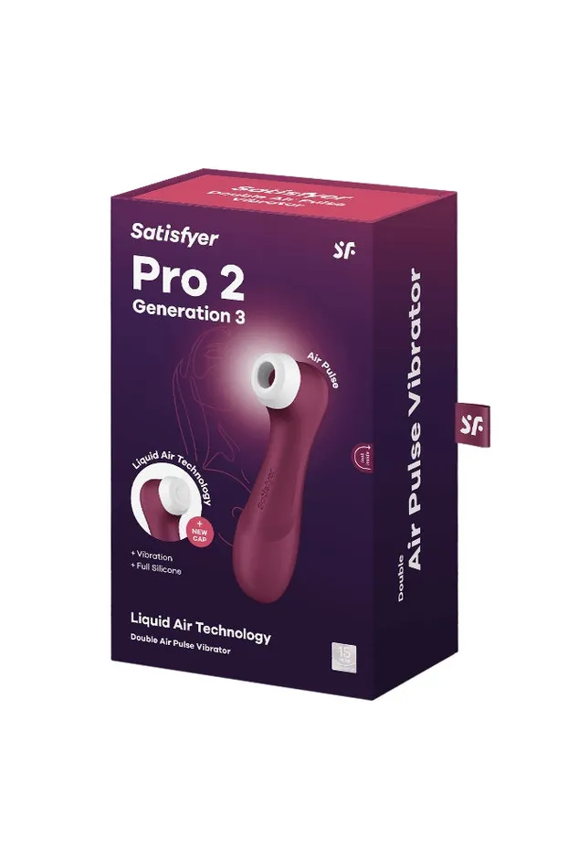 Vibrators Satisfyer Satisfyer Pro 2 Generation 3 Air Pulse Clitoral Stimulator Bordeaux