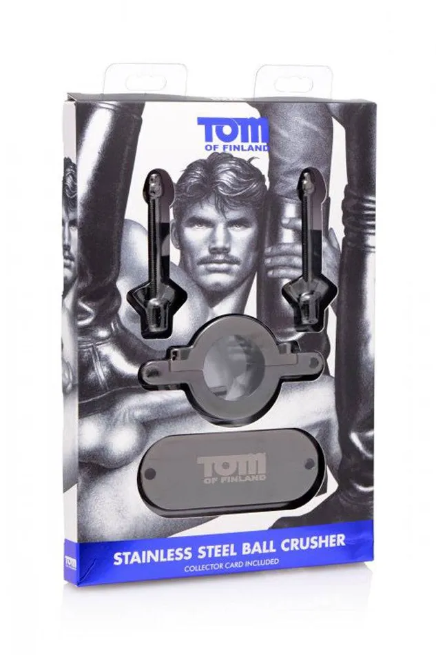 XR Brands XR Brands Tom of Finland Stainless Steel Ball Crusher Black Anal