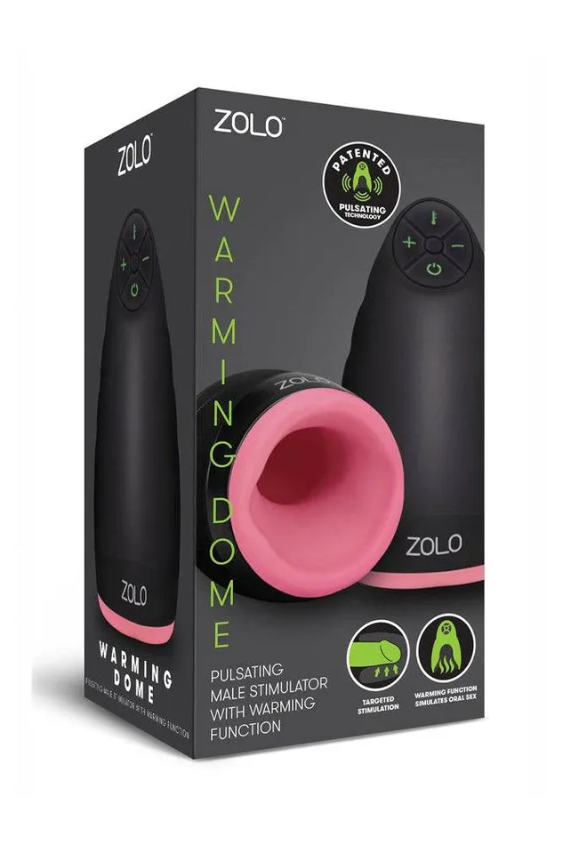 Zolo Male Sex Toys Zolo Warming Dome Rechargeable Vibrating Heating Male Stimulator